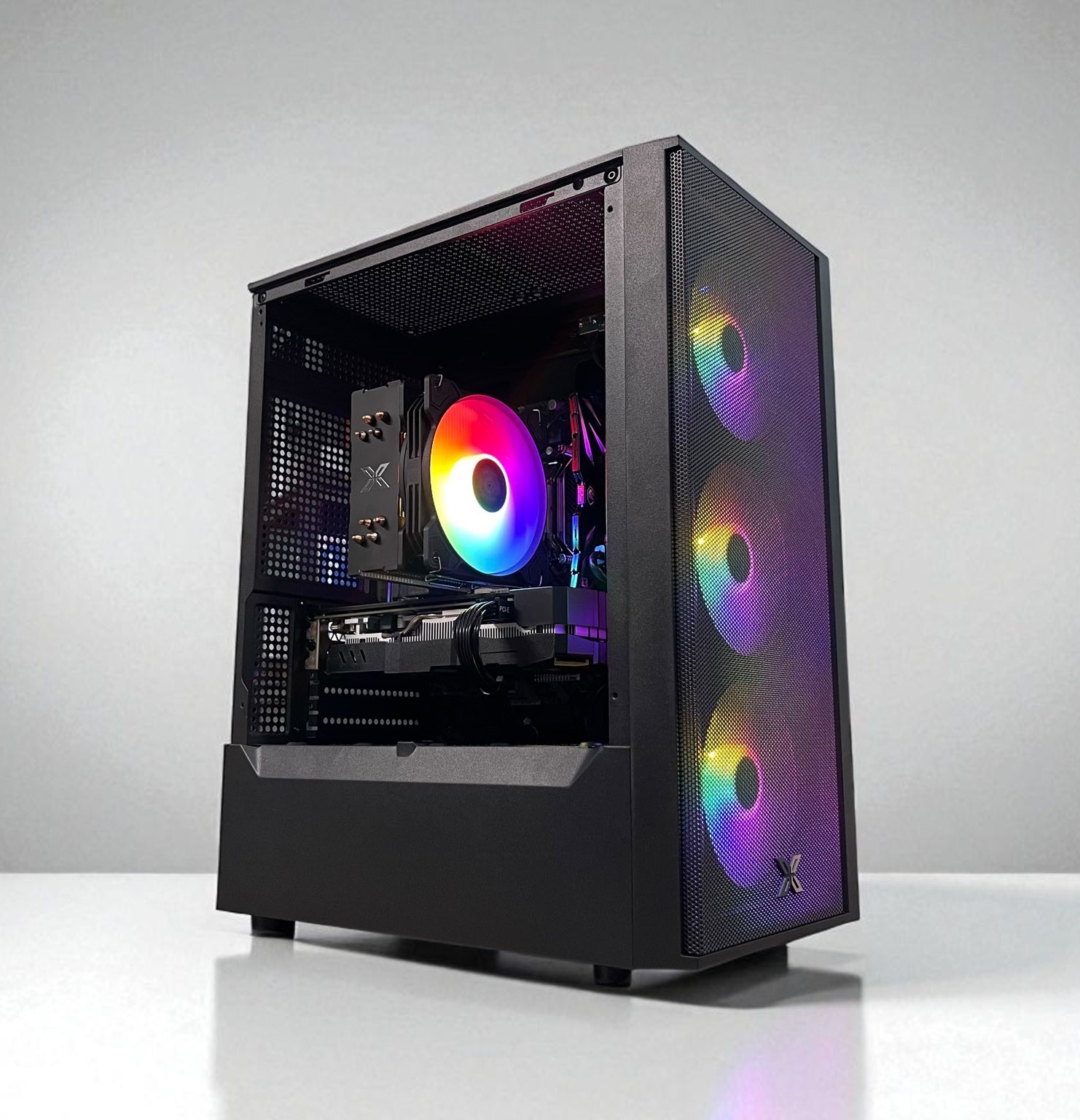 PC Gaming HMPC EVO | Intel Core I5 12400F\ RX 580 8GB \ H610 \ RAM 16GB\ SSD 256GB