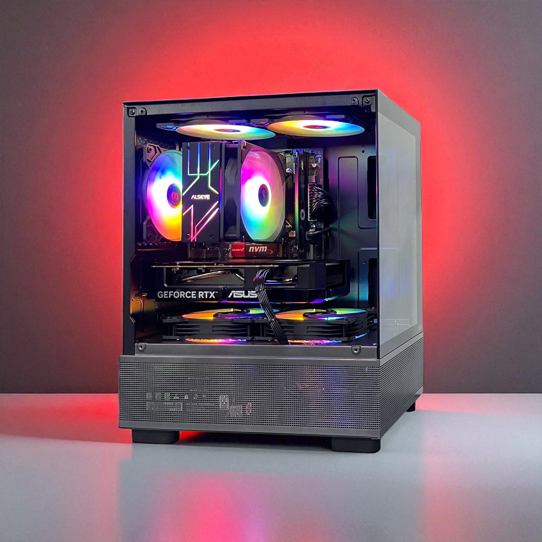 PC Gaming HMPC Aether Basic | Intel Core I5 12400F \ RTX 5060 8G\ H610 \ RAM 16GB\ SSD 256B