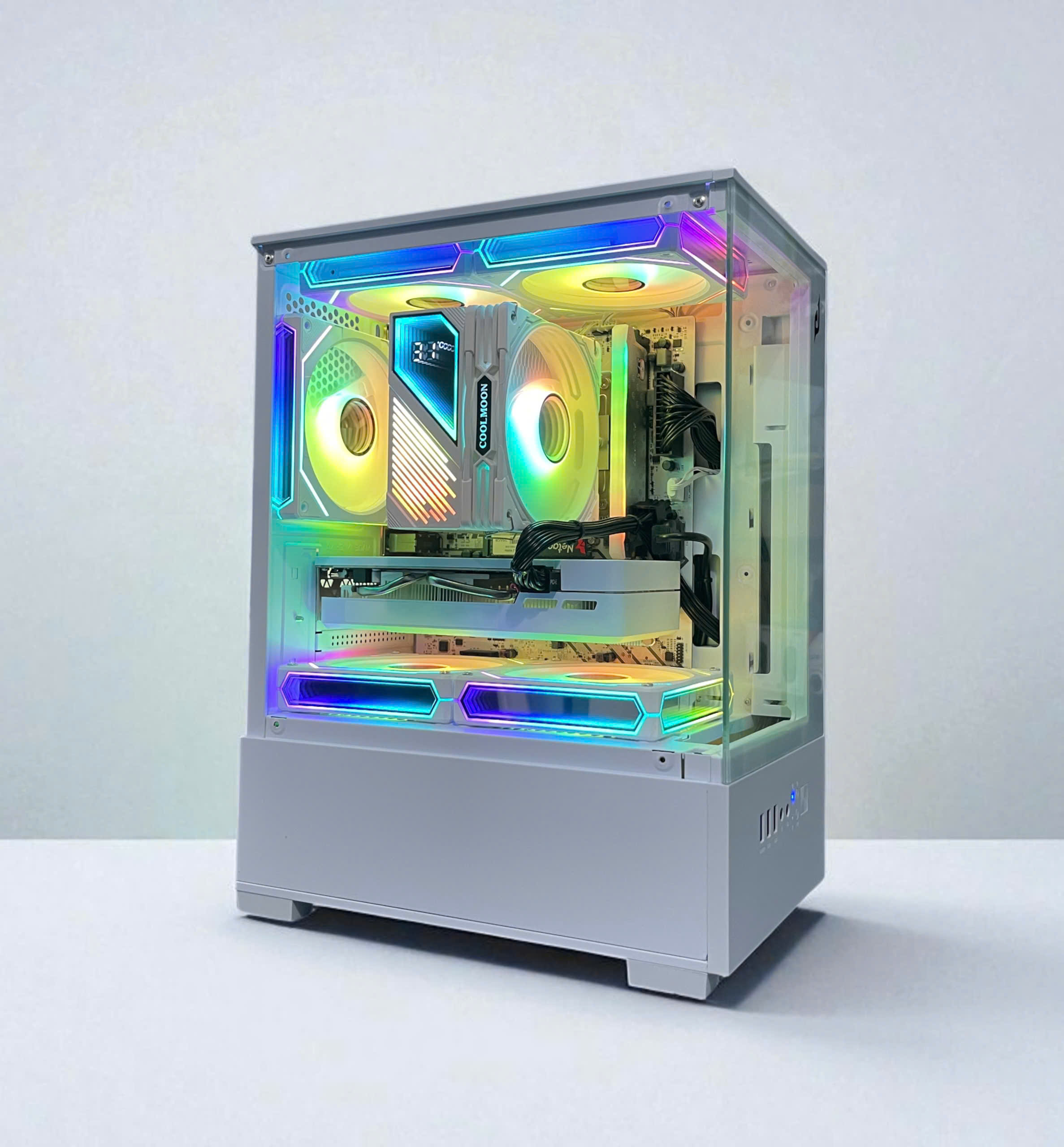 PC Gaming FrostFlare Nova | Intel Core I3 12100F\ RX 580 8G\ B760 \ RAM 16GB\ SSD 256GB