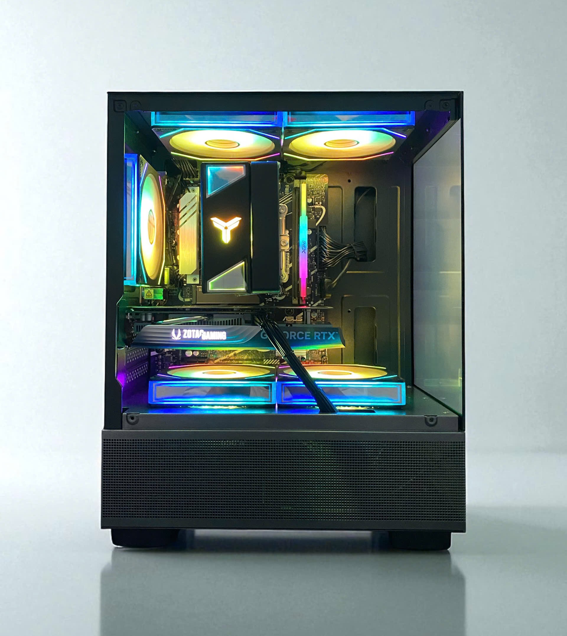 PC Gaming HMPC Vermilion Bird  | i5 12400f\ RTX 5060 8GB\ B760 \ RAM 16GB\ SSD 500GB