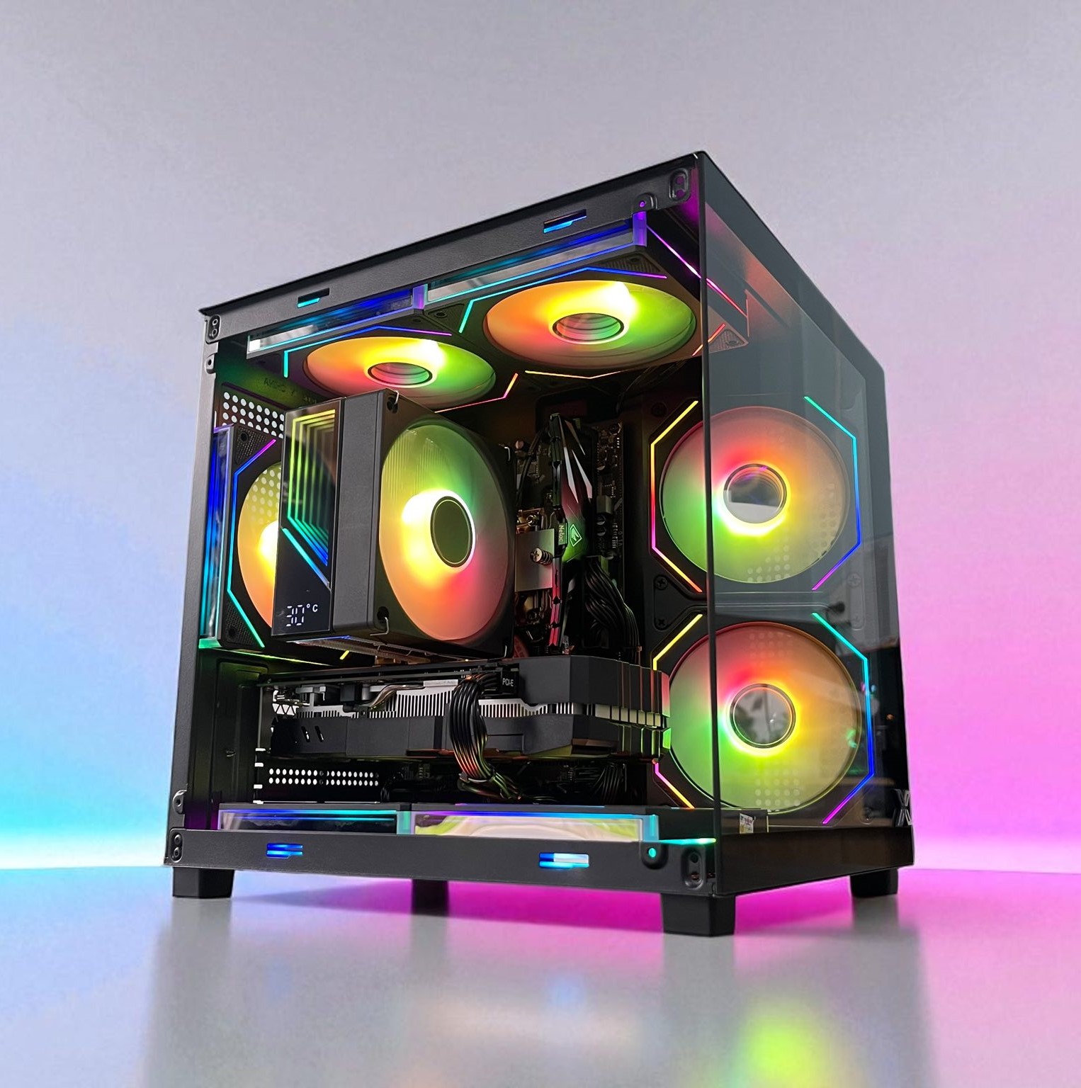 PC Gaming HMPC Action | Intel Core I3 12100F\ RX 580 8GB\ H610 \ RAM 16GB\ SSD 512GB
