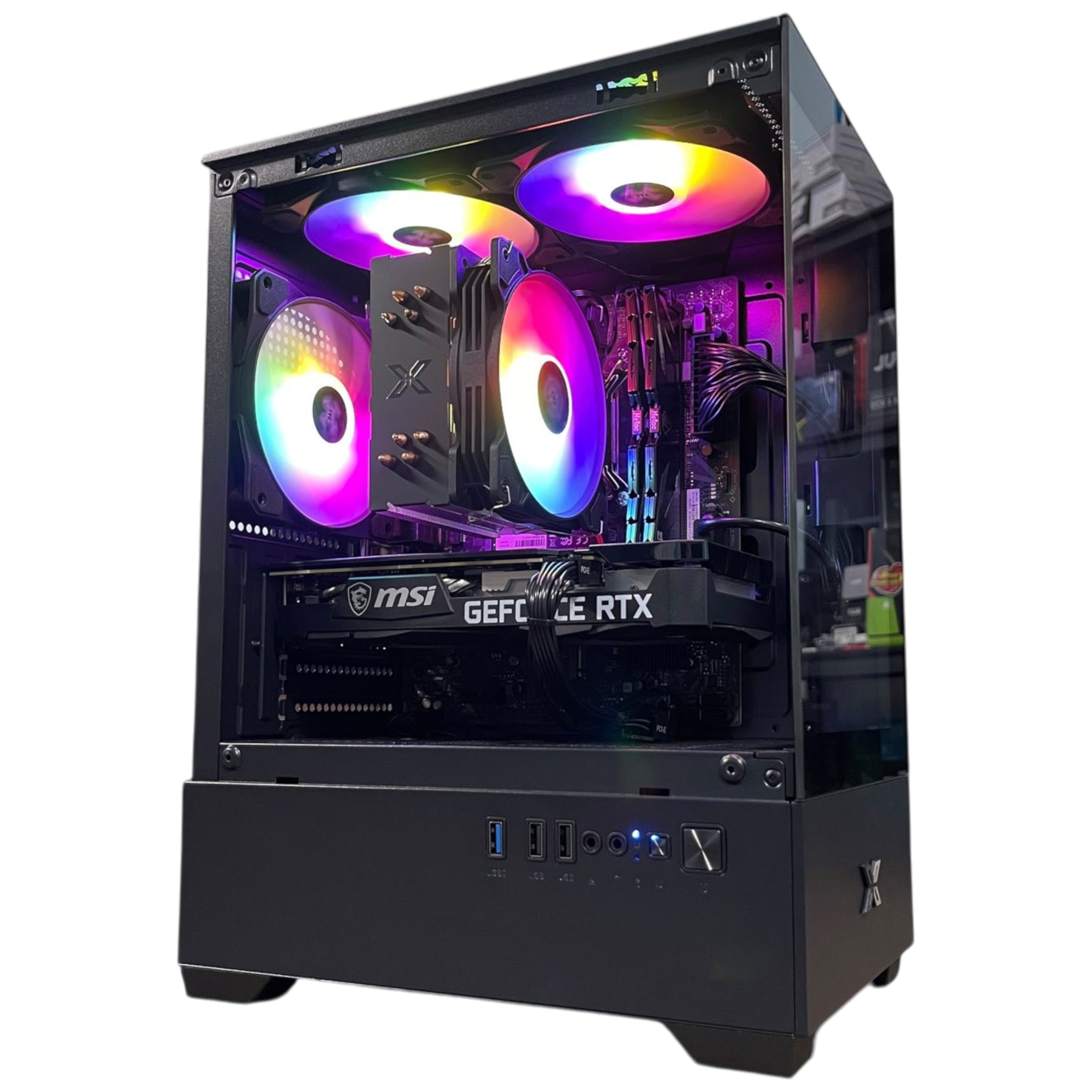 PC Gaming HMPC Standard | Intel Core I3 12100F\ RX 580 8GB\ H610 \ RAM 16GB\ SSD 256GB