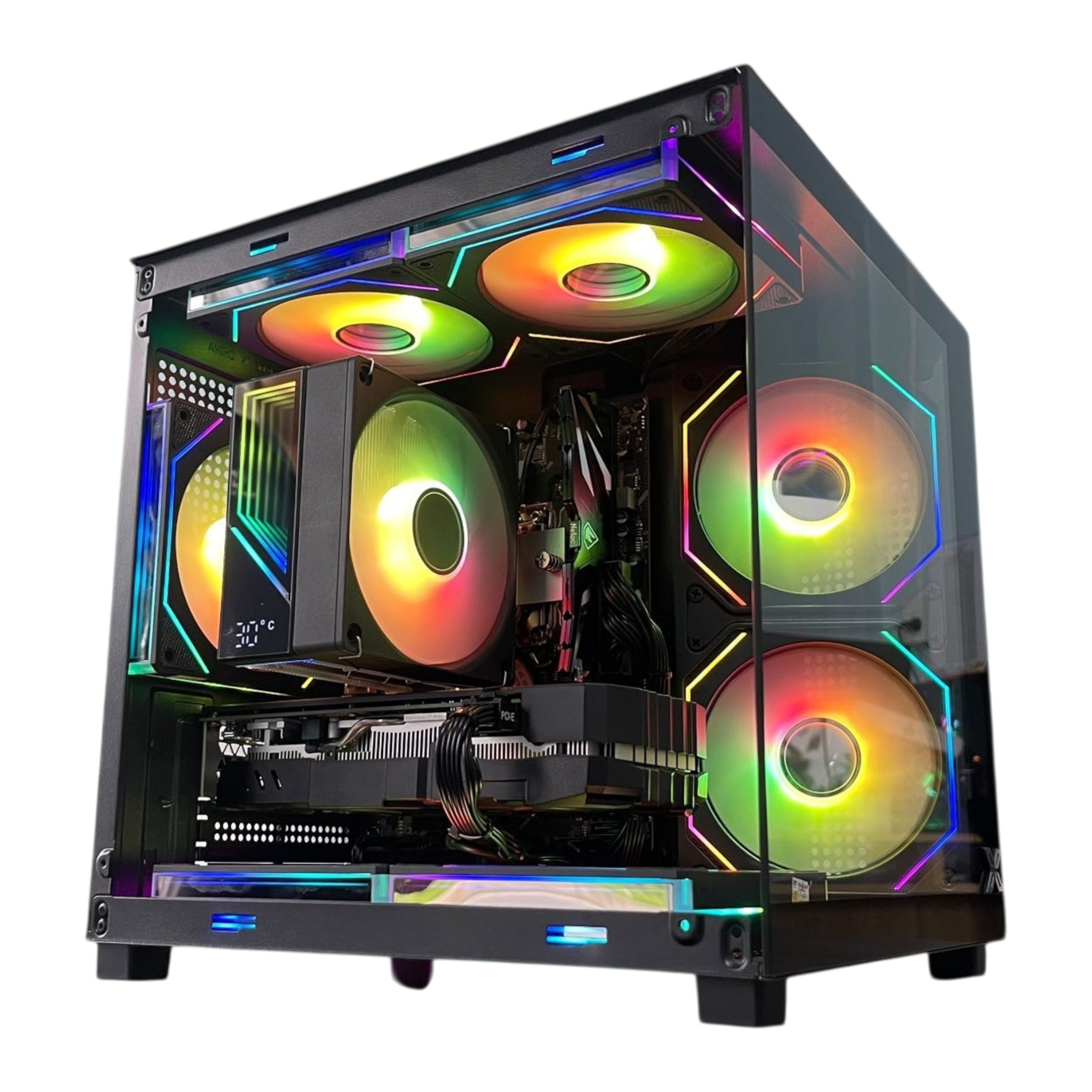 PC Gaming HMPC Action | Intel Core I3 12100F\ RX 580 8GB\ H610 \ RAM 16GB\ SSD 512GB