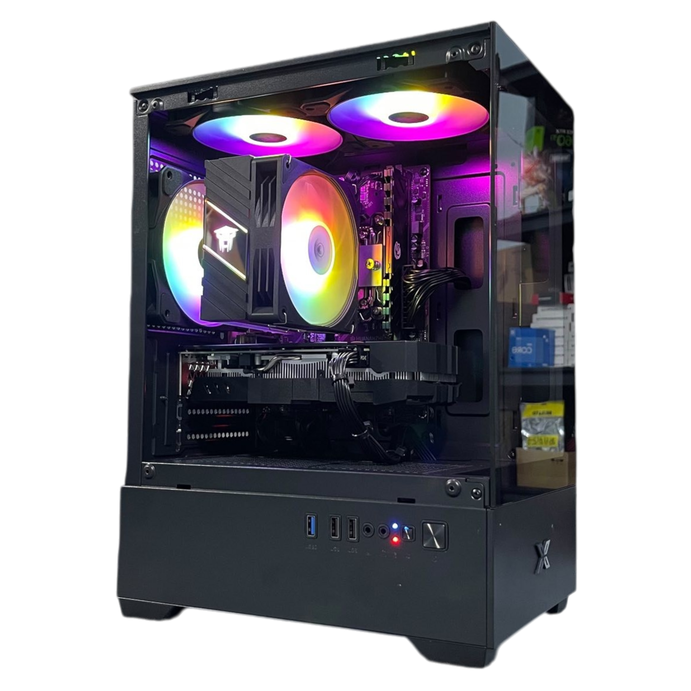 PC Gaming HMPC View | Intel Core I5 12400F\ RX 580 8GB\ B760 \ RAM 16GB\ SSD 256GB