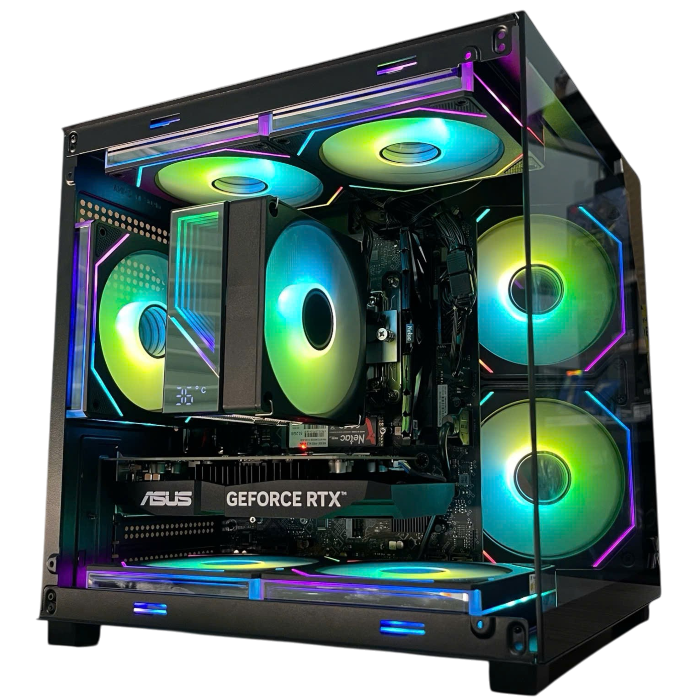 PC Gaming HMPC Aqua Nano | Intel Core I5 12400F\ RTX 3050 6GB\ B760 \ RAM 16GB\ SSD 512GB