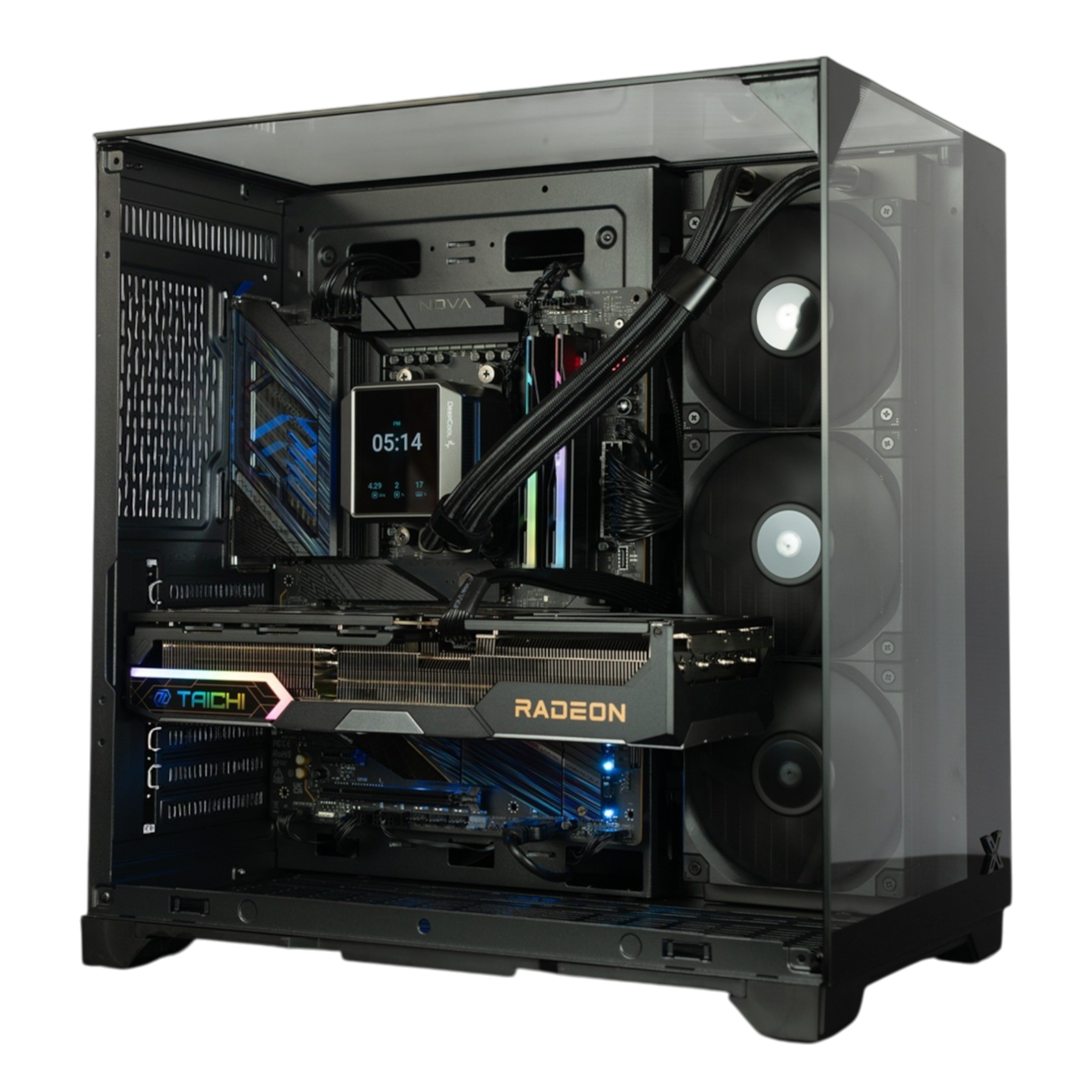PC Gaming HMPC Night Phantom | Ryzen 9 9950X3D\ RX 9070 XT 16G\ X870 \ RAM 64GB\ SSD 1T