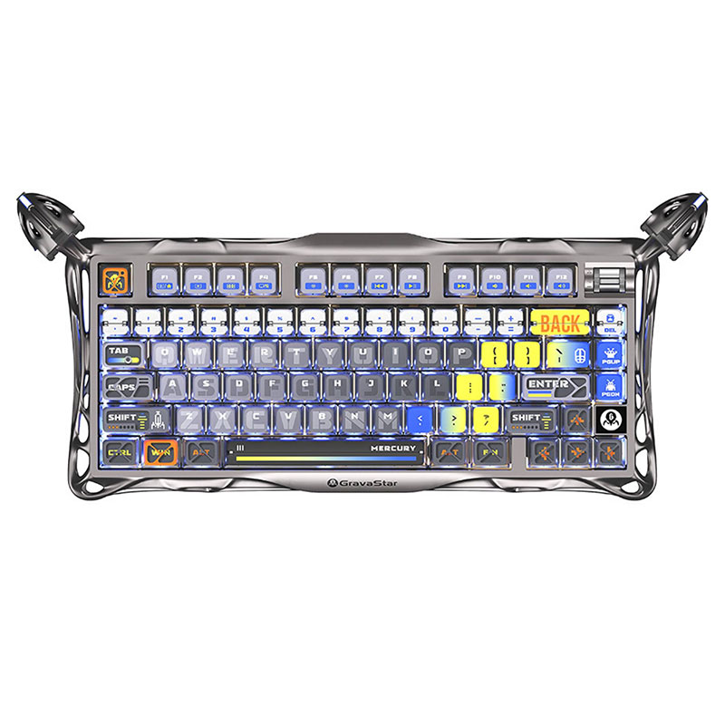 Bàn phím GravaStar Mercury K1 Pro - Interstellar Silver