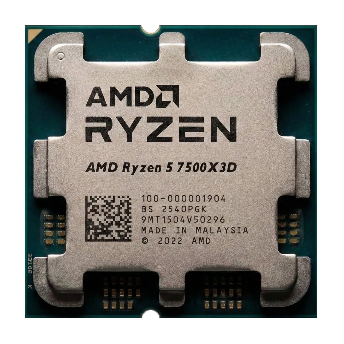 CPU AMD Ryzen 5 7500X3D | AM5, 6 Nhân/12 Luồng, Max 4.5 GHz | No Box (100-000001904)