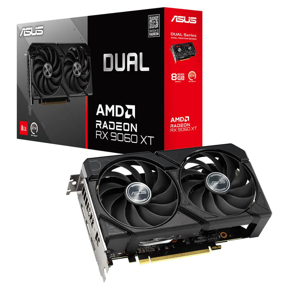 Card màn hình ASUS Dual Radeon RX 9060 XT - 8GB GDDR6