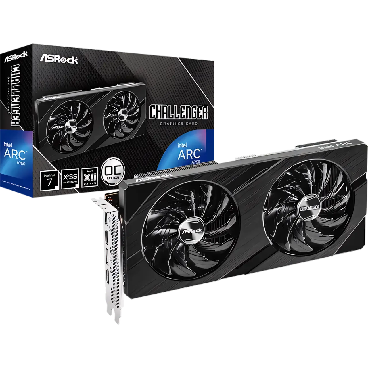 Card màn hình Asrock Arc A750 Challenger D 8GB OC
