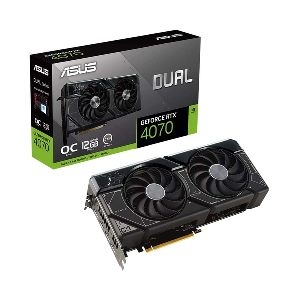 Card màn hình Asus Dual GeForce RTX 4070 12GB GDDR6 QSD - ảnh sản phẩm tại HMPC Store