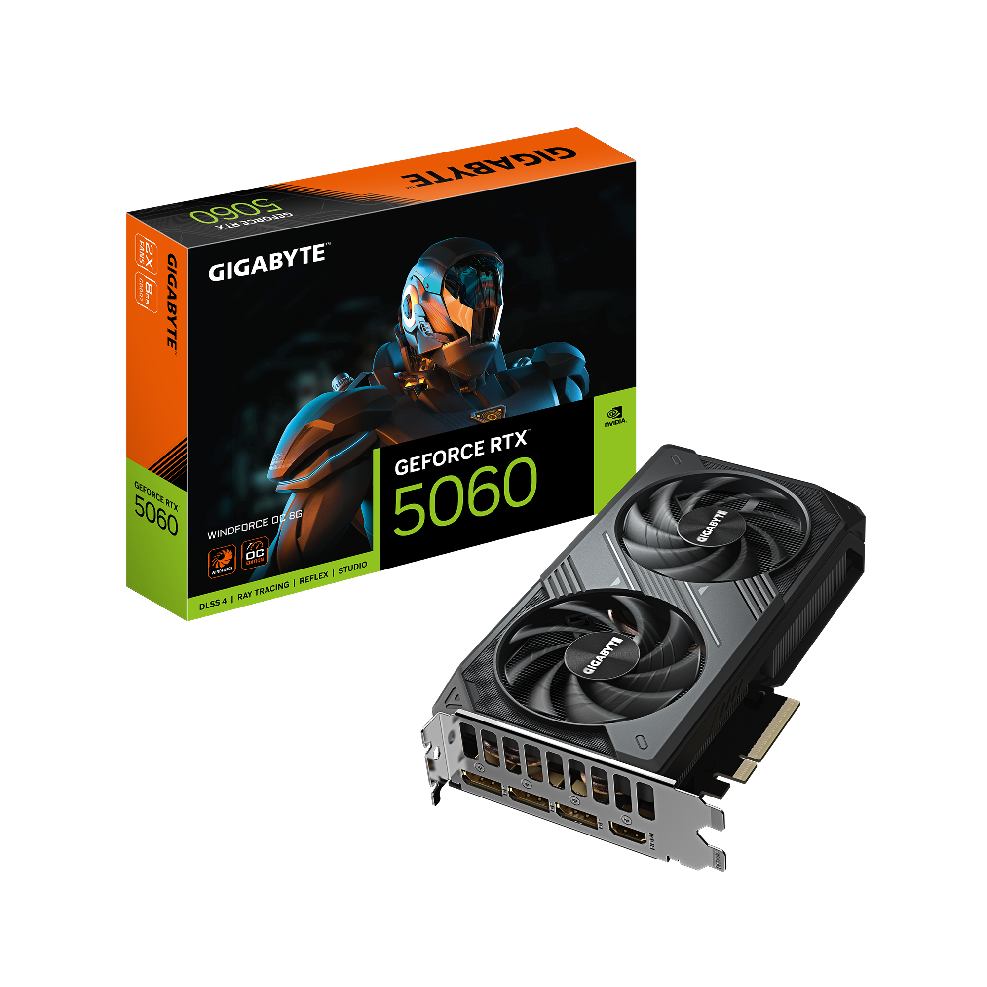 Card màn hình Gigabyte GeForce RTX 5060 WINDFORCE OC 8G QSD - ảnh sản phẩm tại HMPC Store