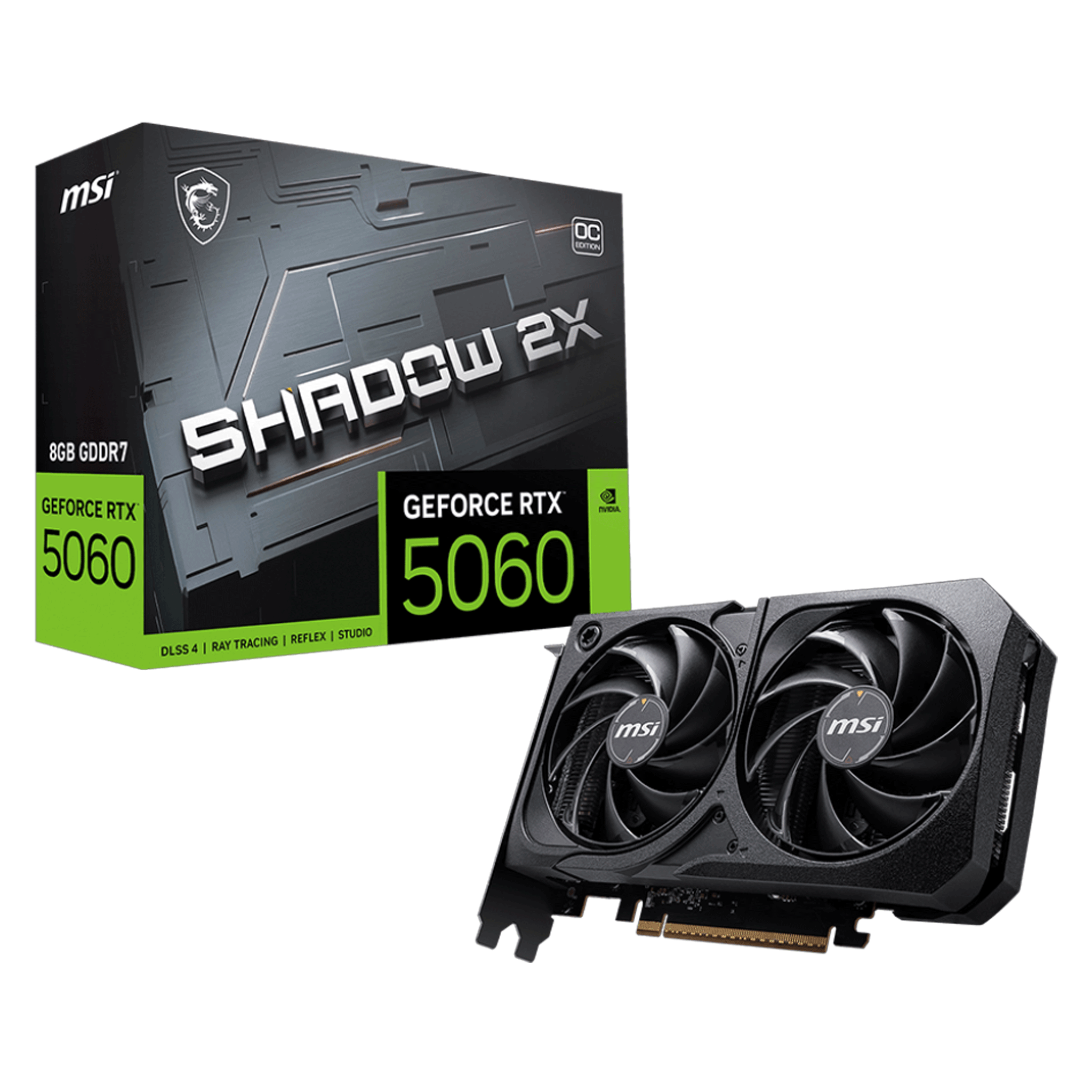 Card màn hình MSI GeForce RTX 5060 8G SHADOW 2X OC QSD - ảnh sản phẩm tại HMPC Store