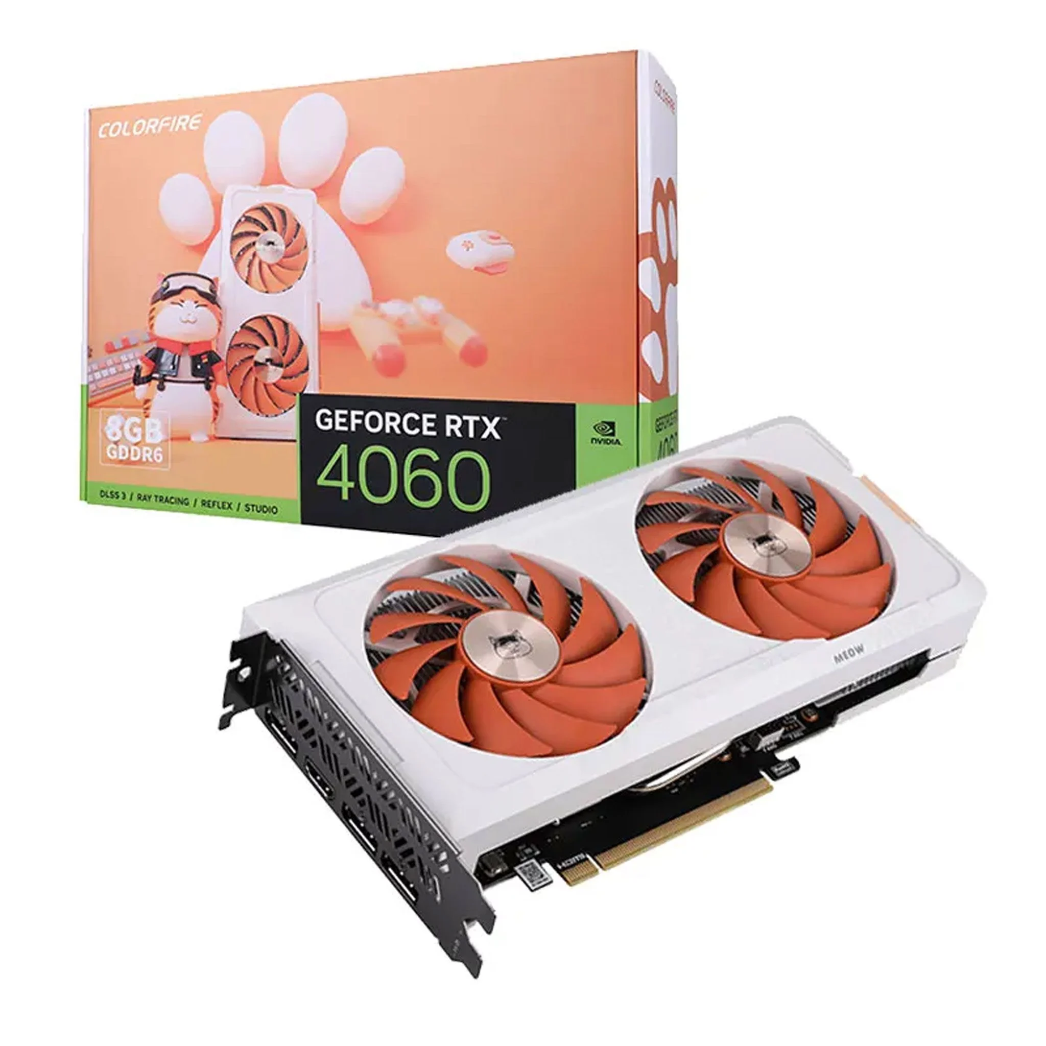 Card màn hình Colorfire GeForce RTX 4060 MEOW-ORG 8GB-V. - ảnh sản phẩm tại HMPC Store