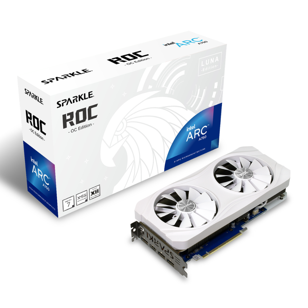 Card màn hình VGA SPARKLE Intel® Arc™ A750 ROC LUNA OC Edition