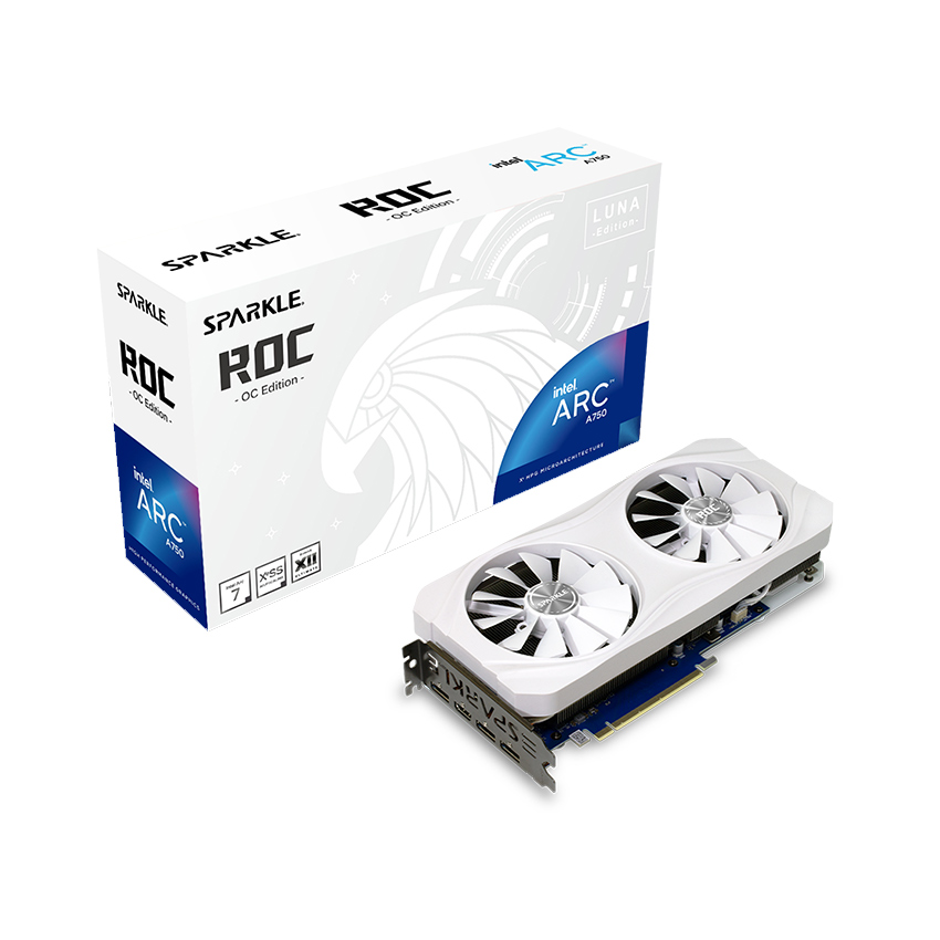 Card màn hình VGA SPARKLE Intel® Arc™ A750 ROC LUNA OC Edition - ảnh 3
