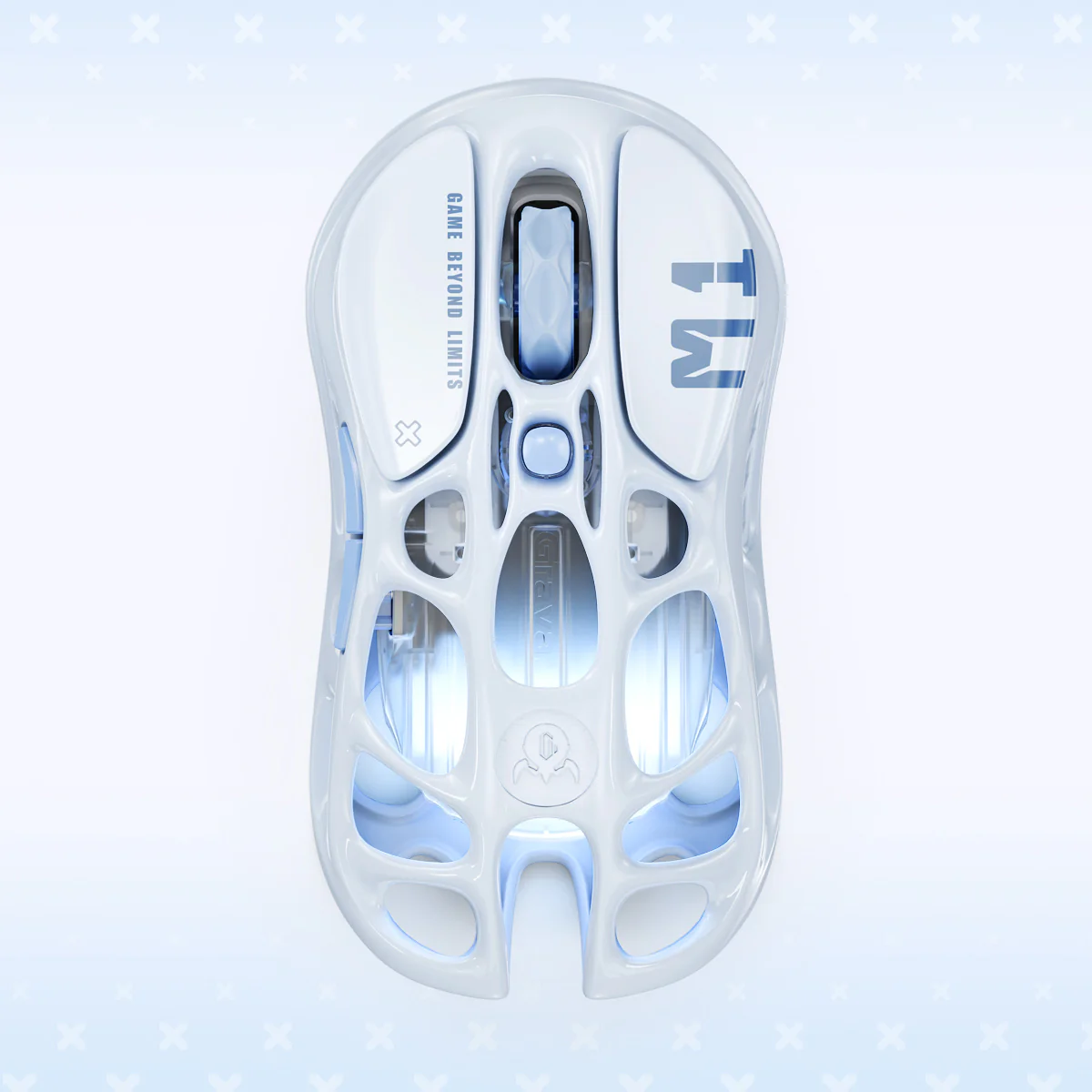 Chuột GravaStar Mercury M1 Pro - Ice Blue