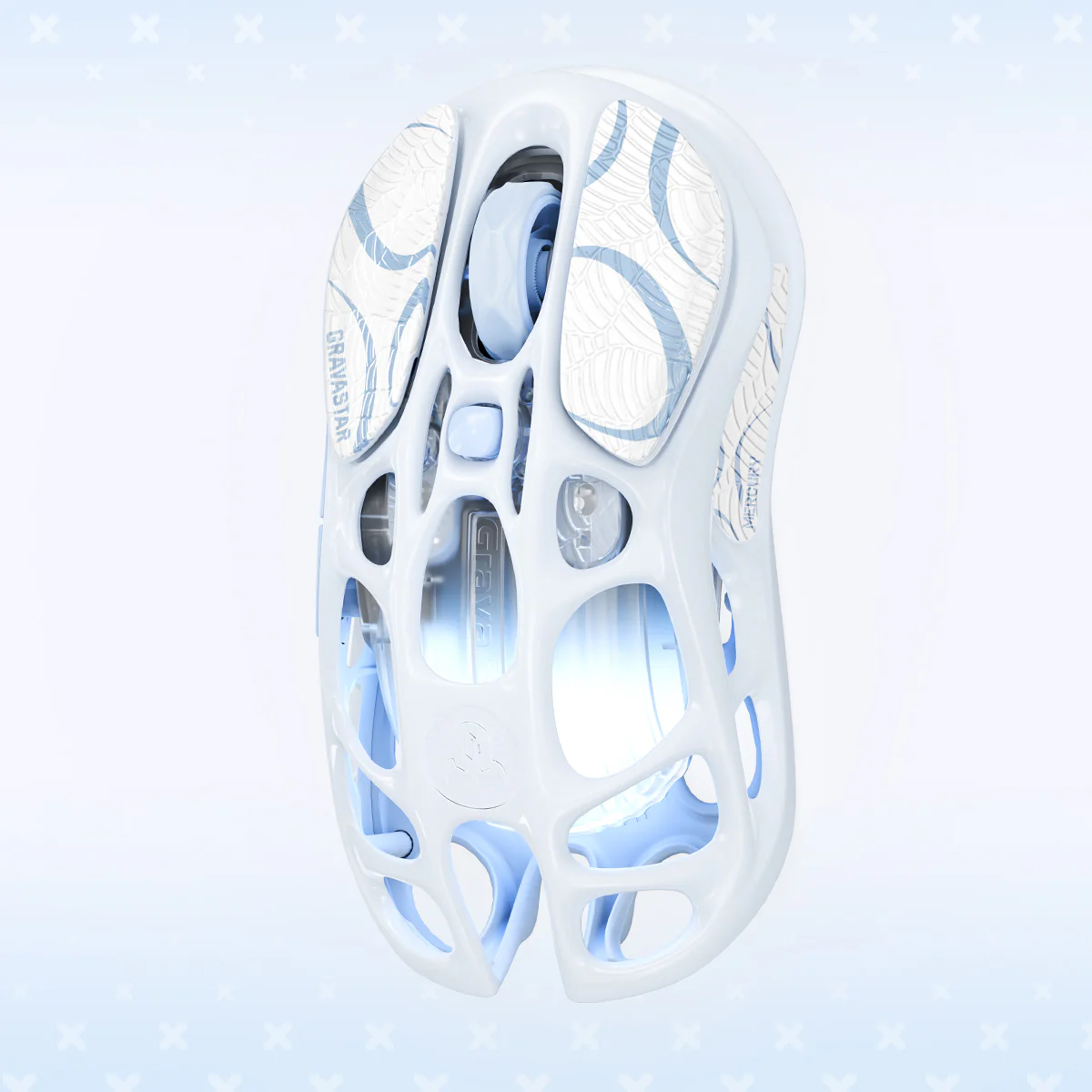 Chuột GravaStar Mercury M1 Pro - Ice Blue - ảnh 4