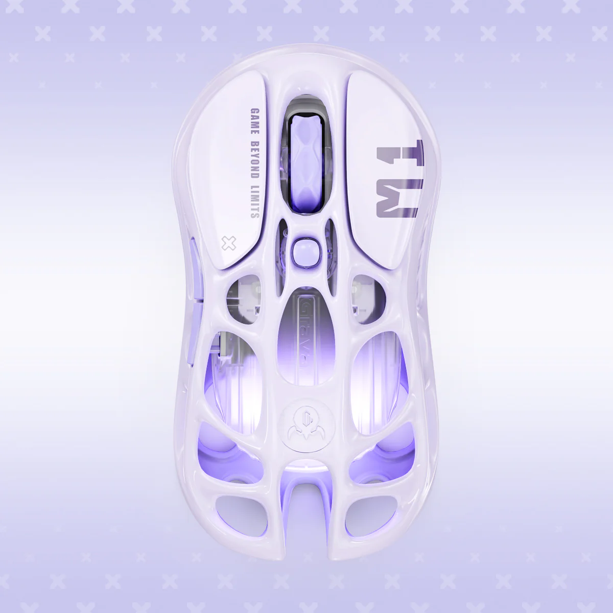 Chuột GravaStar Mercury M1 Pro - Lavender Purple