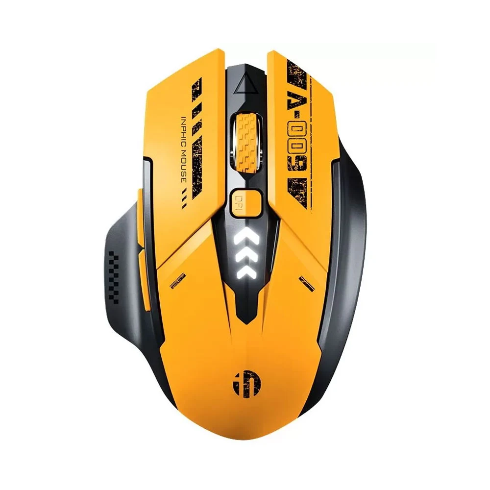 Chuột không dây Inphic A9 V2 Silent Instant S205 (Vàng)
