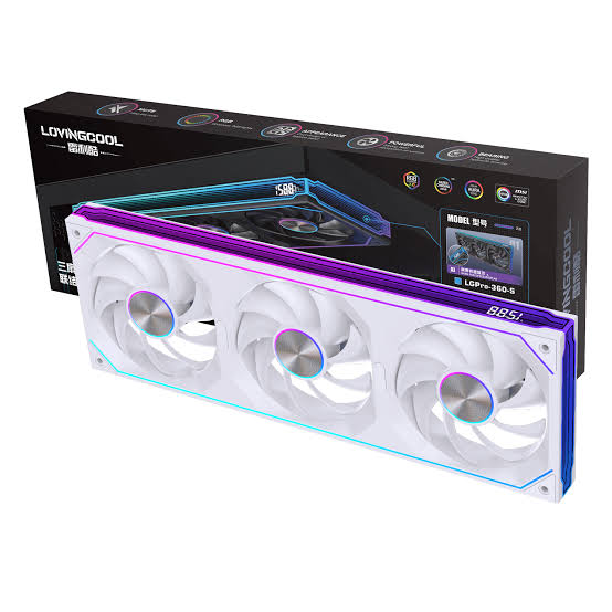 Fan case LovingCool DP-01 | 360mm ARGB Forward White