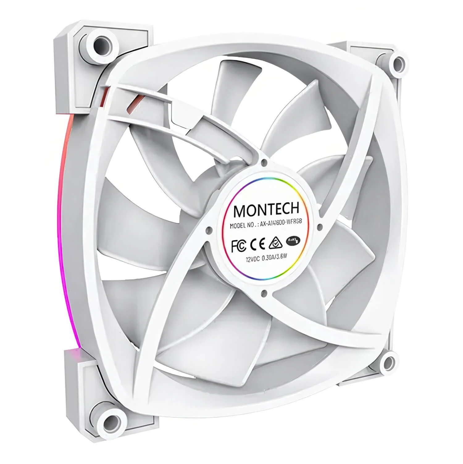 Fan case Montech AX140 PWM (White) - 140mm ARGB LED - ảnh 4