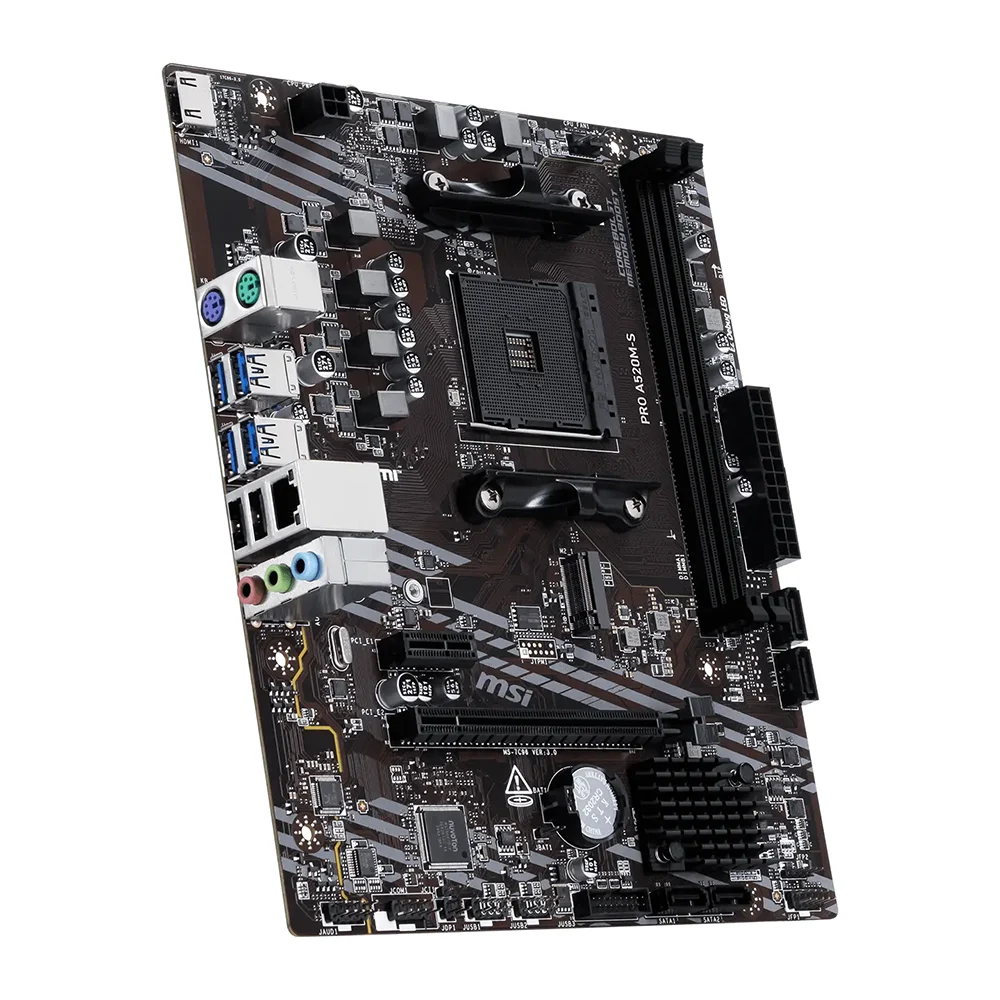 Mainboard MSI PRO A520M-S | AMD A520, AM4, 2 khe DDR4, PCIe 3.0 - ảnh 3