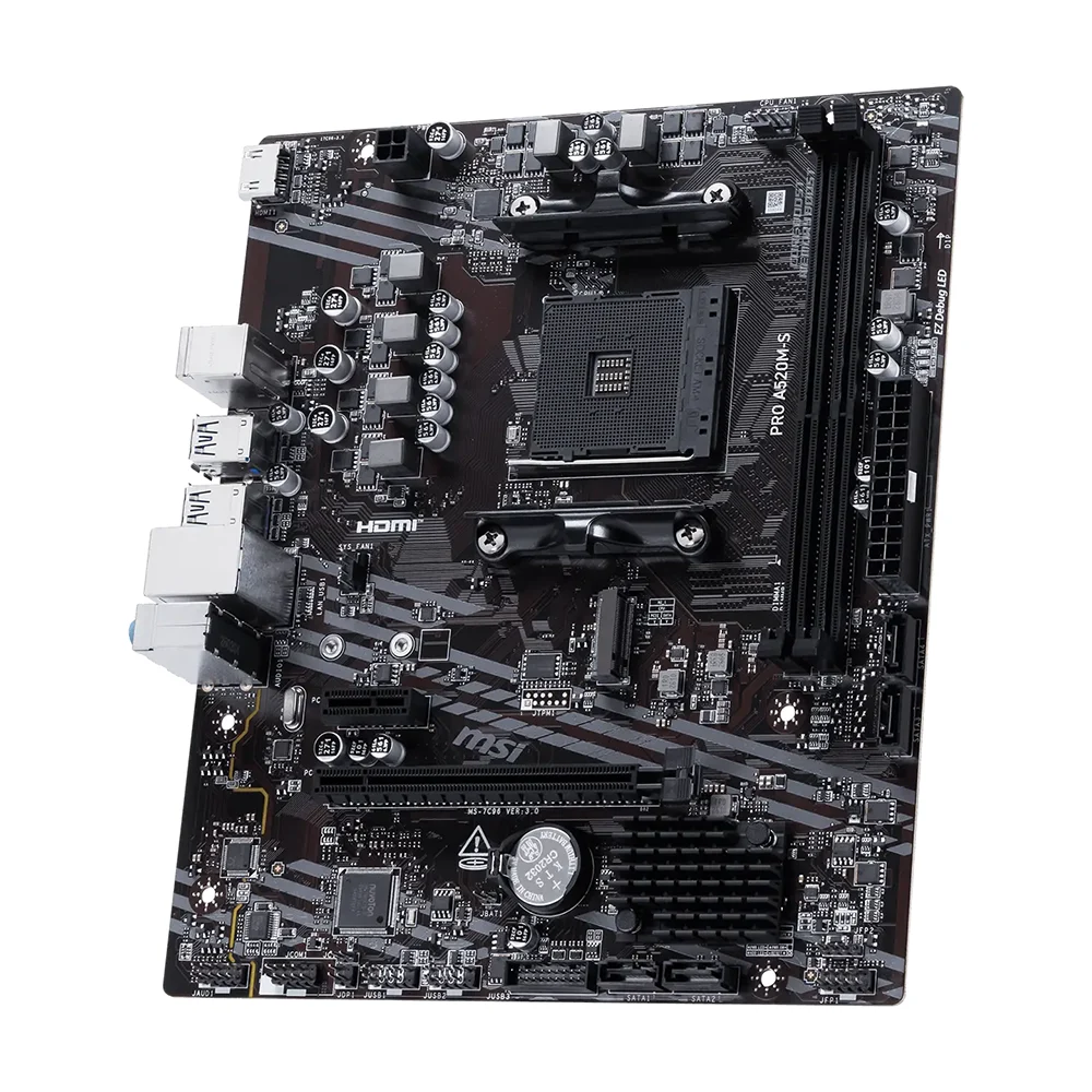 Mainboard MSI PRO A520M-S | AMD A520, AM4, 2 khe DDR4, PCIe 3.0 - ảnh 2