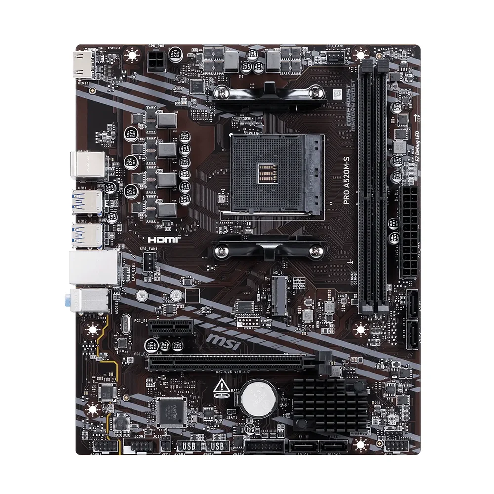 Mainboard MSI PRO A520M-S | AMD A520, AM4, 2 khe DDR4, PCIe 3.0 - ảnh 4