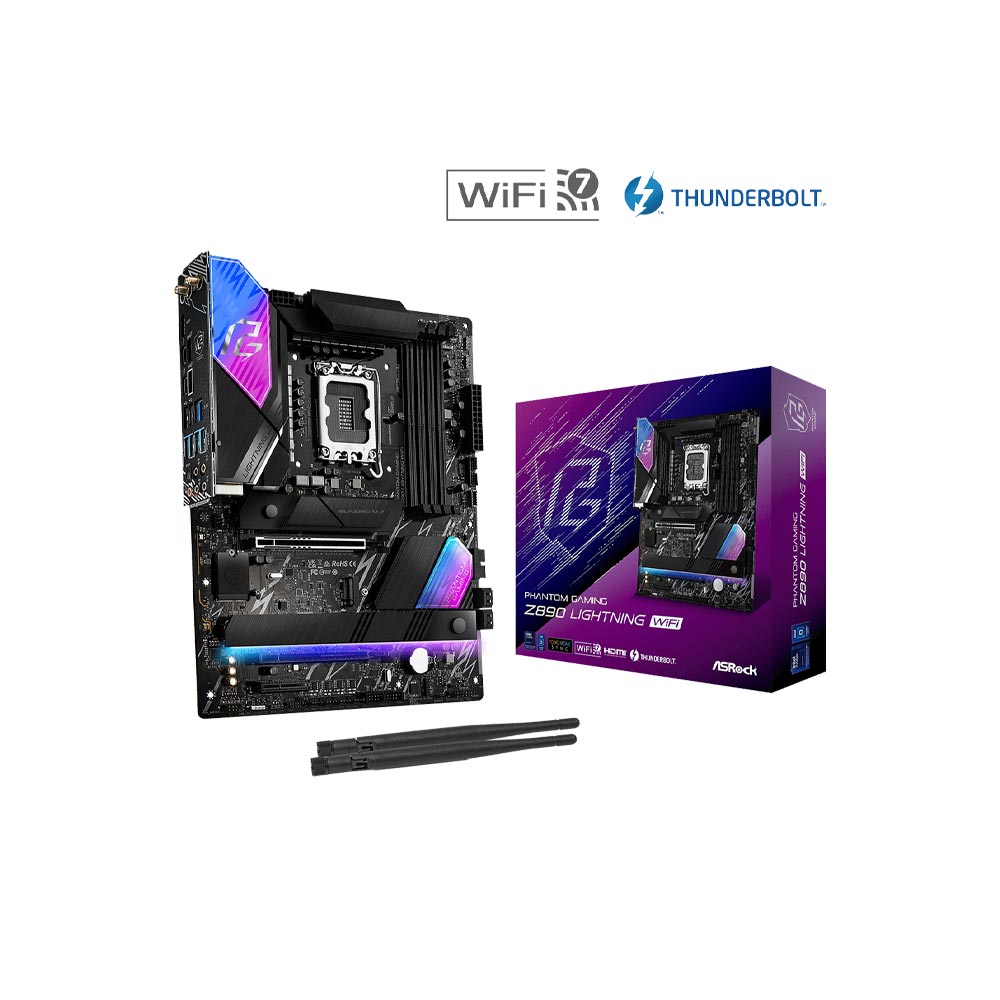 Mainboard Asrock Z890 Lightning WiFi DDR5 (Wifi+Bluetooth+Thunderbolt 4)
