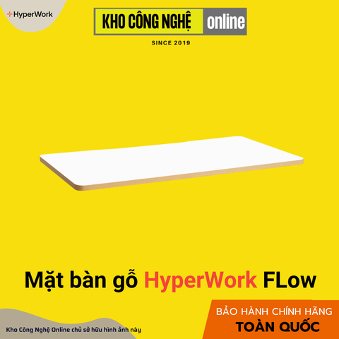 Mặt bàn gỗ HyperWork FLow HPW-MB140-FW Trắng viền trắng - ảnh 3