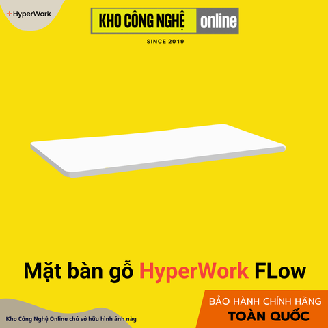 Mặt bàn gỗ HyperWork FLow HPW-MB140-FW Trắng viền trắng - ảnh 4