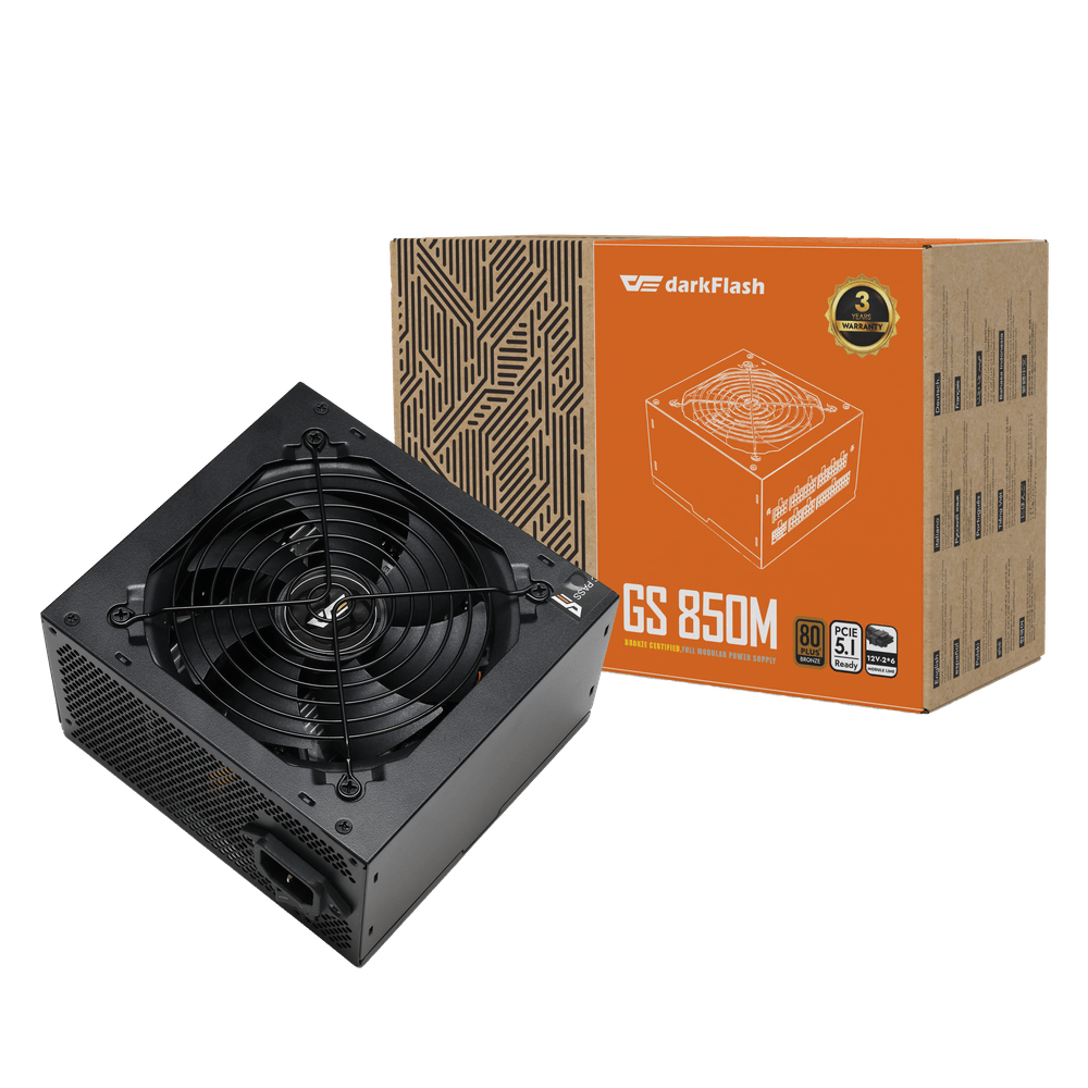 Nguồn DARKFLASH GS850M 80 PLUS BRONZE CÔNG SUẤT 850W, APFC, ATX 3.1, PCEI 5.1