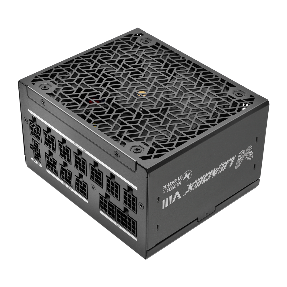 Nguồn SuperFlower LEADEX VIII Platinum PRO 1200W  | 80 Plus Platinum, ATX 3.1, Đen