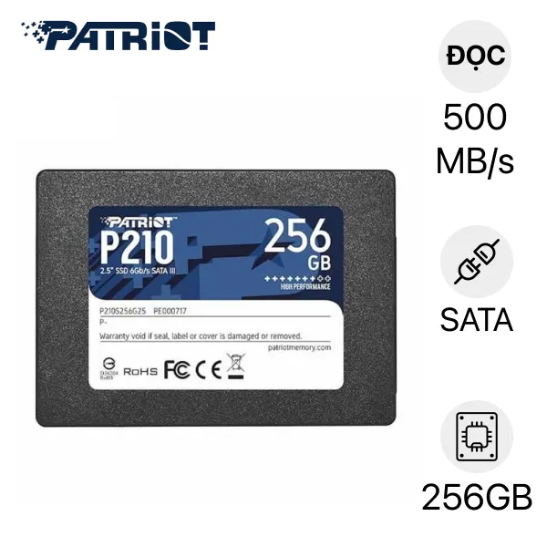Ổ cứng SSD Patriot P210 256GB | SATA III, 2.5