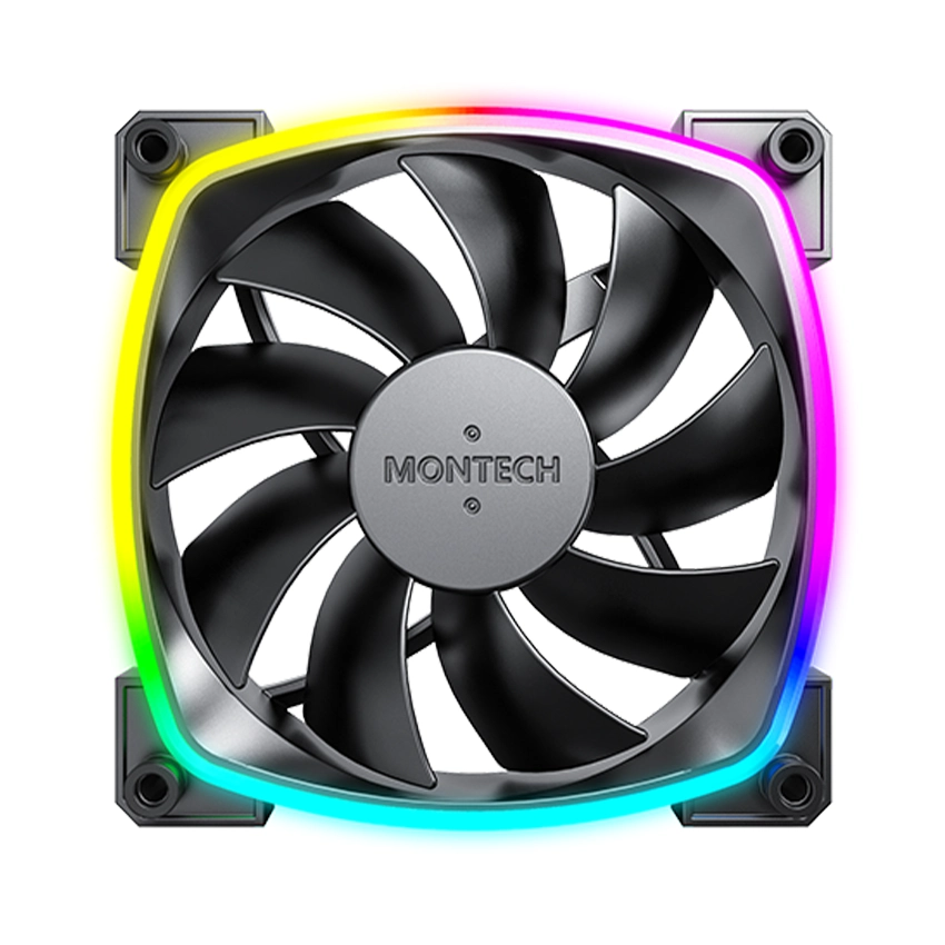 Quạt tản nhiệt PC Montech AX120 PWM | Fan lẻ 120mm, ARGB, Đen