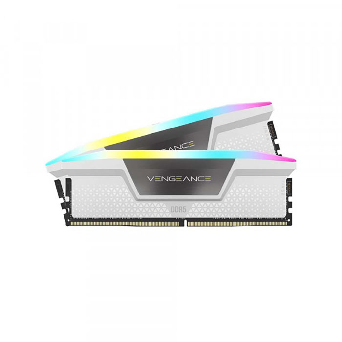 RAM PC Corsair Vengeance RGB 32GB DDR5 5200Mhz (CMH32GX5M2B5200C40W) ( Tản nhiệt, 2x16GB, white) QSD