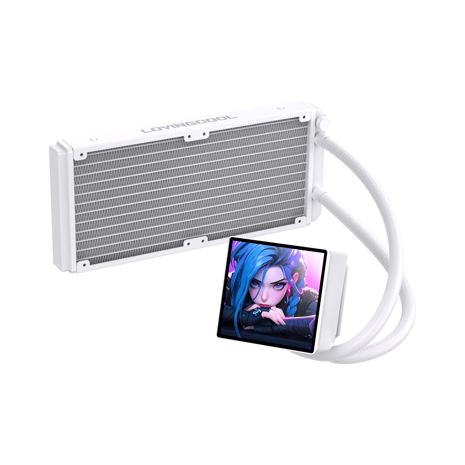 Tản nhiệt nước AIO LovingCool DP01- 240 | Trắng, không fan