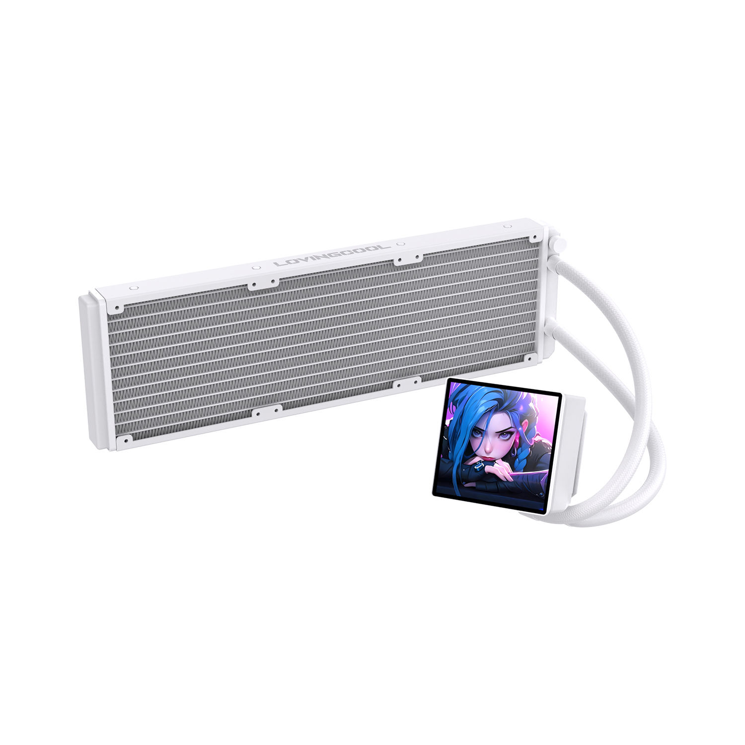 Tản nhiệt nước AIO LovingCool DP01- 360 - Trắng - Không fan