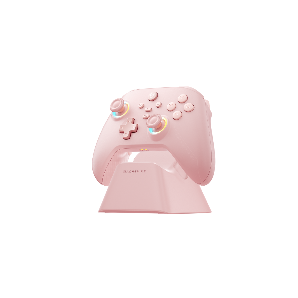 Tay cầm game Machenike G3 V2 Tri-mode Pink - Kèm dock sạc