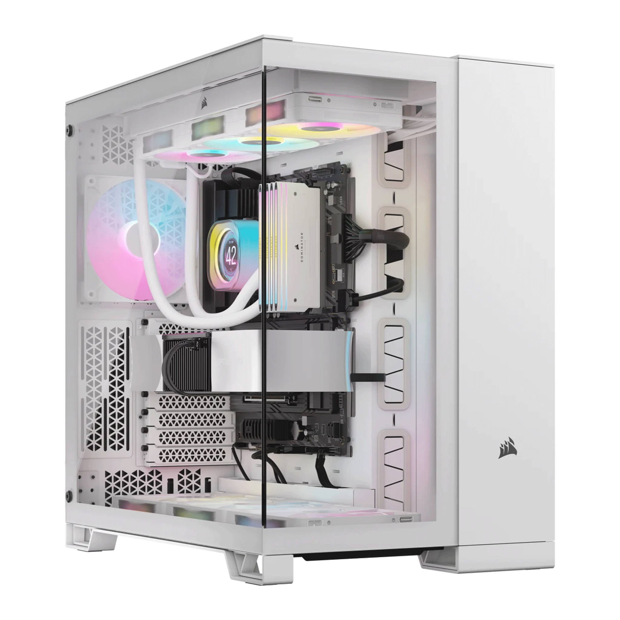 Thùng máy 6500X Tempered Glass Mid-Tower| White