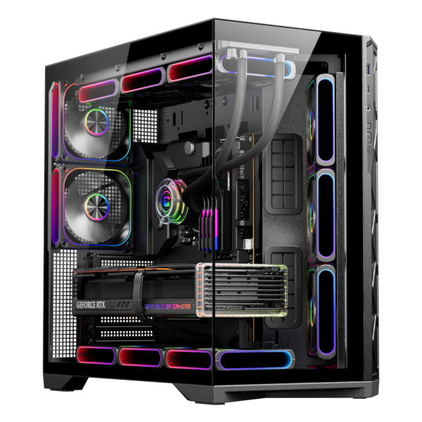 Thùng máy MAGIC ESGAMING EDGEFLOW ATX | Đen