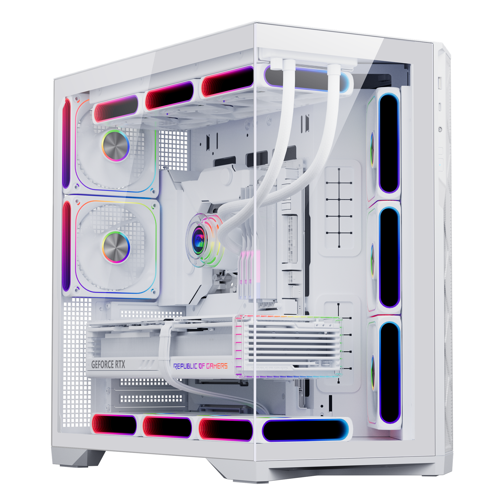 Thùng máy MAGIC ESGAMING EDGEFLOW ATX | Trắng