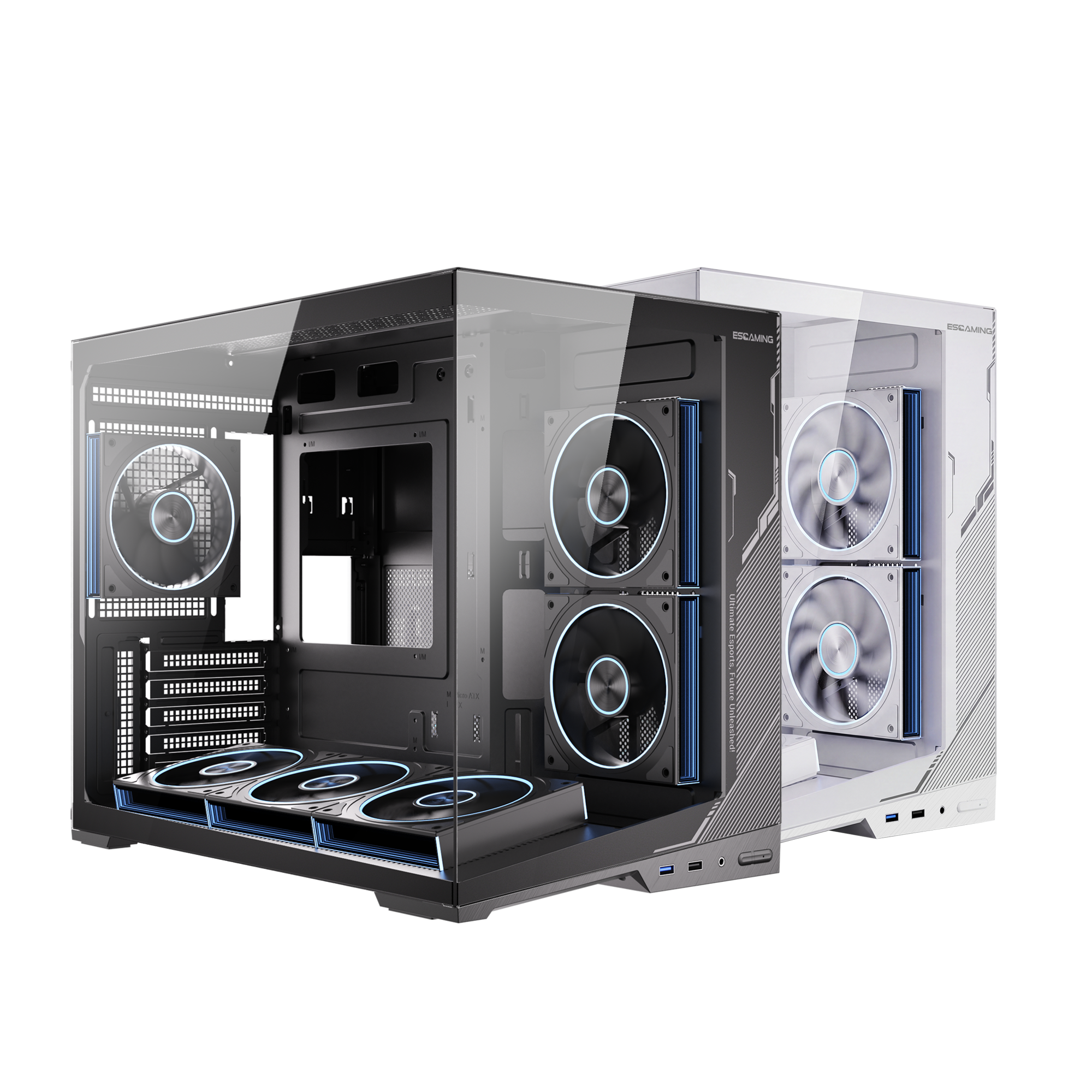 Thùng máy MAGIC ESGAMING ZERO | M-ATX, Đen