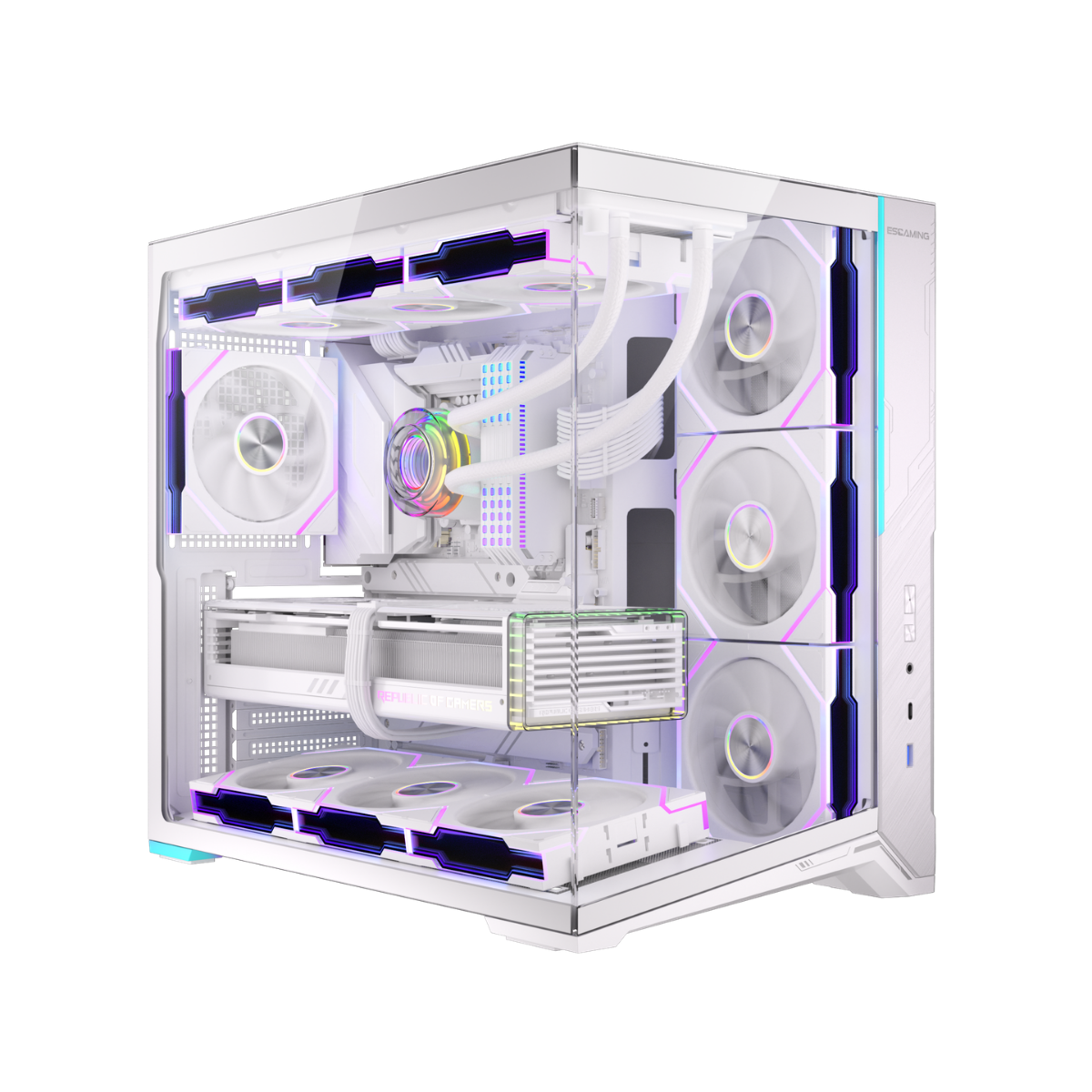 Thùng máy MAGIC ESGAMING ZERO MAX WHITE | ATX, AIO 360
