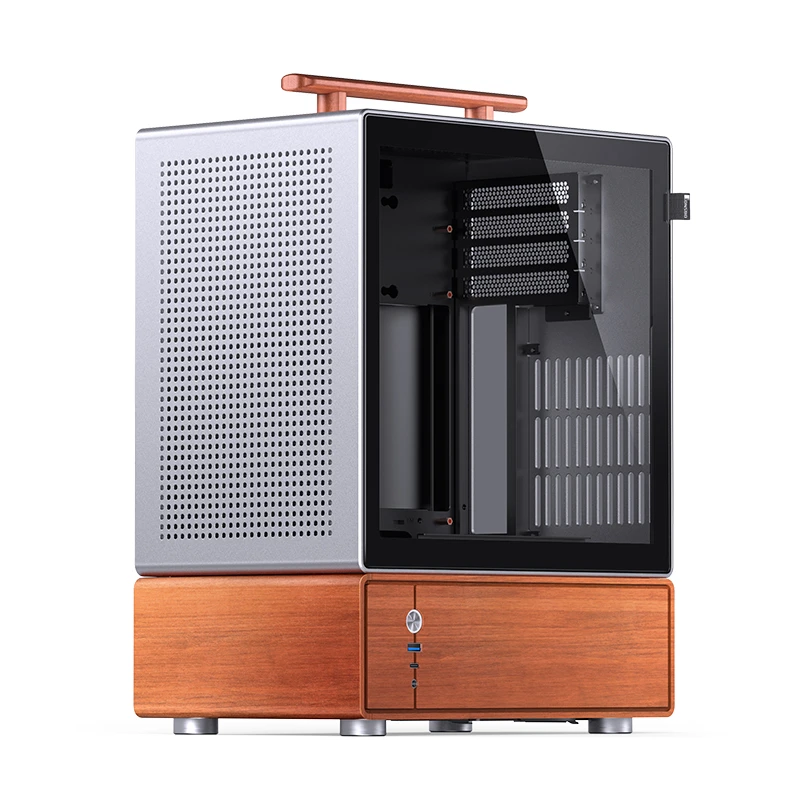 Thùng máy PC JONSBO T7 (Mini Tower/ M-ATX/ Trắng)