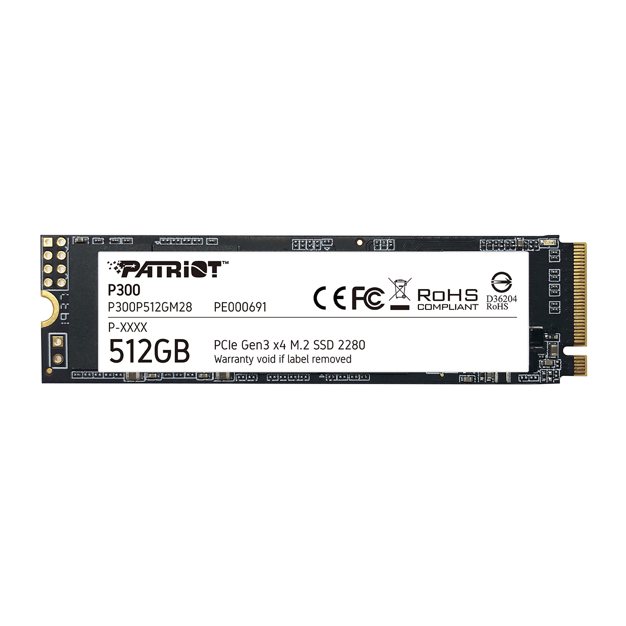 Ổ cứng SSD Patriot P300P512GM28 | 512GB, M.2 2280, NVMe PCIe Gen3 - ảnh 2