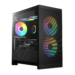Vỏ case GAMDIAS AURA GC15M Đen | Micro-ATX
