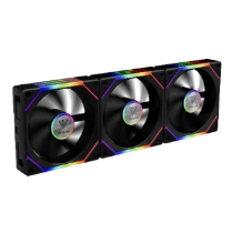 Quạt case GAMDIAS AEOLUS P2-1203 Đen | 120mm, bộ 3, cánh đảo chiều thay thế - ảnh 2