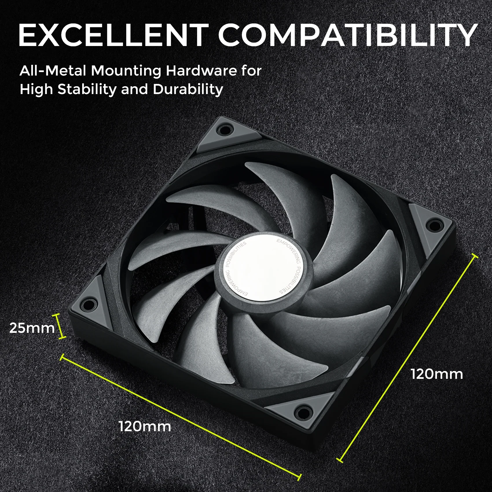 Quạt tản nhiệt TRYX ROTA PRO Đen | 120mm, PWM, fan lẻ — chi tiết 5